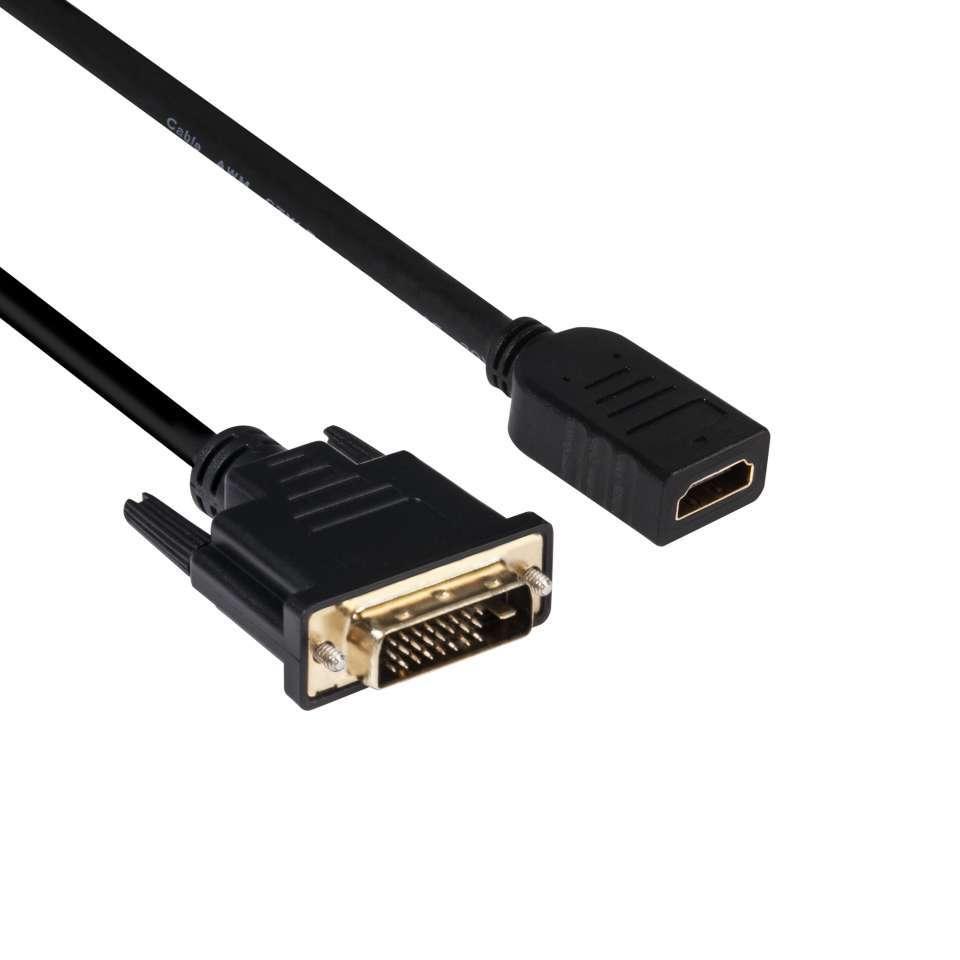 DVI > HDMI 1.4 M/F ext cable 2m