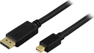 Kaapeli DisplayPort - Mini DisplayPort, 20-pin ur-ur, 3m,musta (DP-1131)