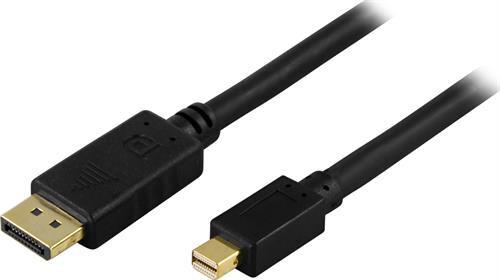 Kaapeli DisplayPort - Mini DisplayPort, 20-pin ur-ur, 3m,musta (DP-1131)