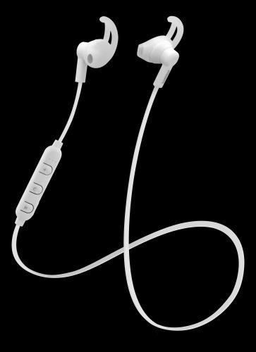STREETZ – BT-kuulokemikrofoni, stay-in-ear, ohjauspainikkeet, valkoinen (HL-BT304)