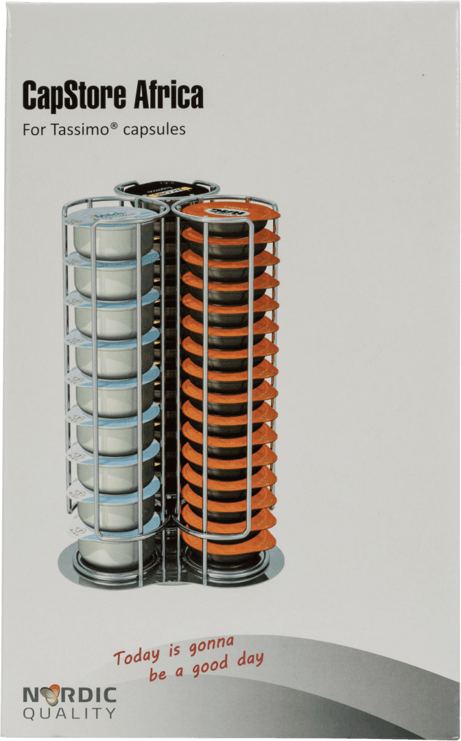 Nordic Quality – CapStore Africa Tassimo Capsule Holder 48 pcs w/rotate base (CAPstore Giro 48)