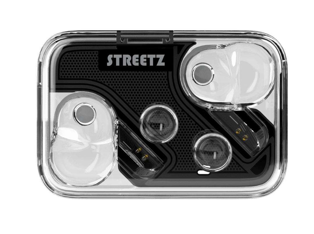 Transparent True Wireless Earbuds -nappikuulokkeet, kaksi ENC-mikrofonia