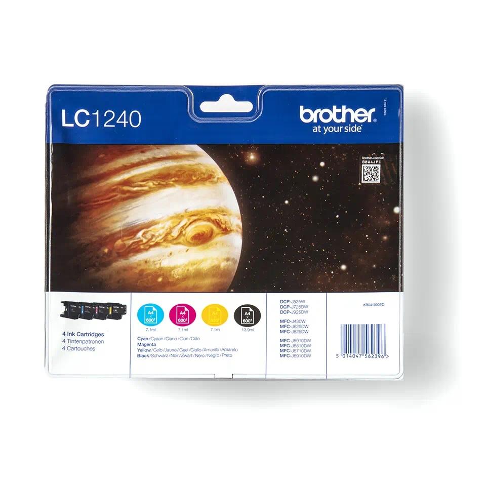 BROTHER VALUE PACK ( LC-1240 BK/C/M/Y ) (LC1240VALBP)